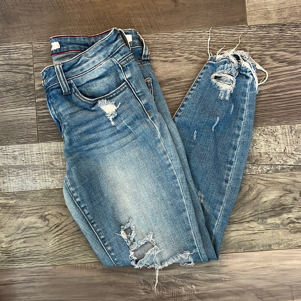 Medium washed Cello ripped jeans